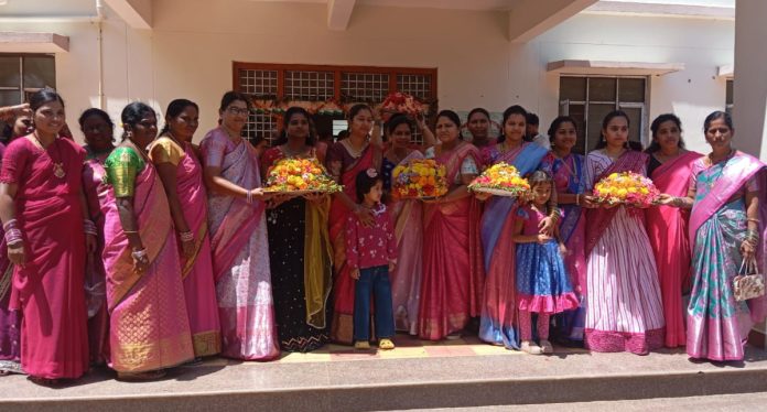 Bathukamma celebrations at the Primary Health Center