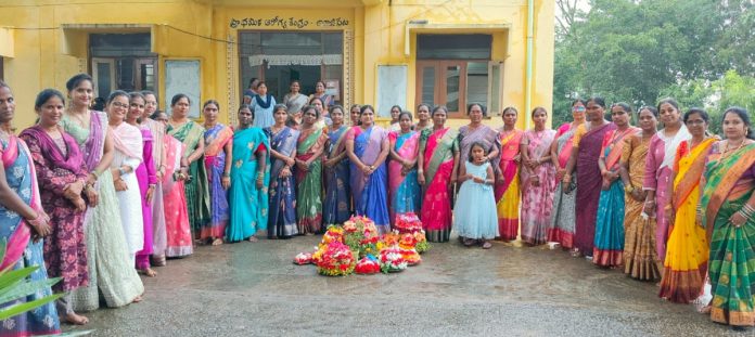 Bathukamma celebrations at the Primary Health Center