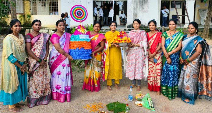 Bathukamma celebrations at the Tahsildars office