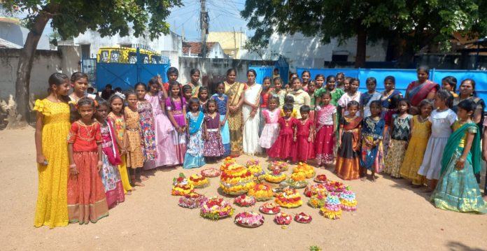 Bathukamma celebrations in Sandipani