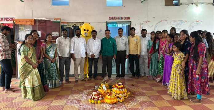 Bathukamma celebrations in Sri Chaitanya..