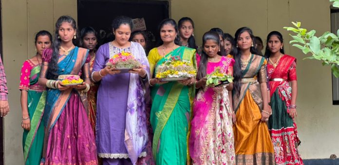 Bathukamma celebrations in government college