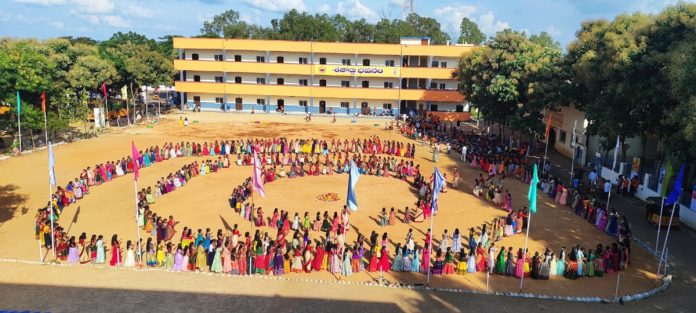 Bathukamma celebrations in many schools