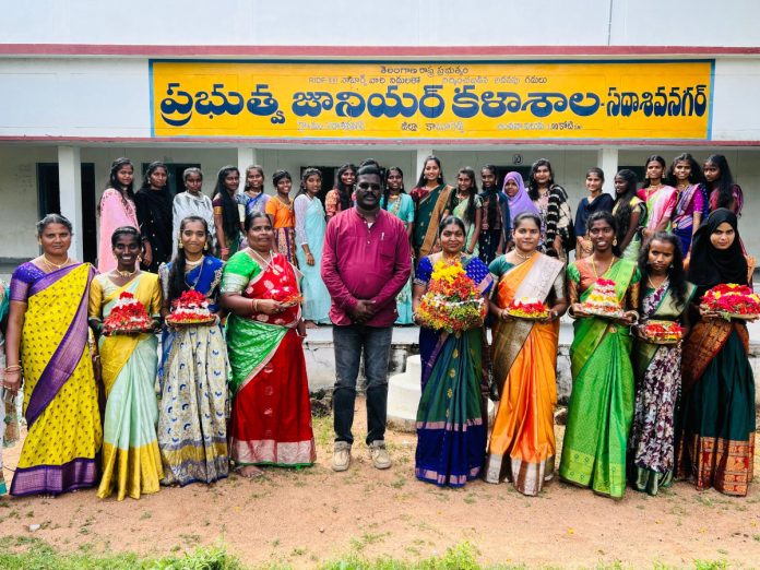 Bathukamma festival in college..