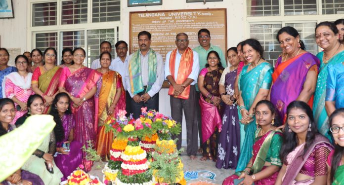 Bathukamma is a festival that celebrates the beauty of nature and the unity of women.