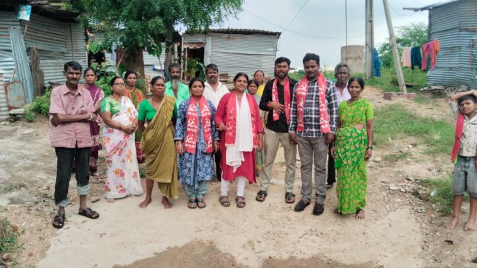 CPI(M) leaders visited Sundarayya Colony