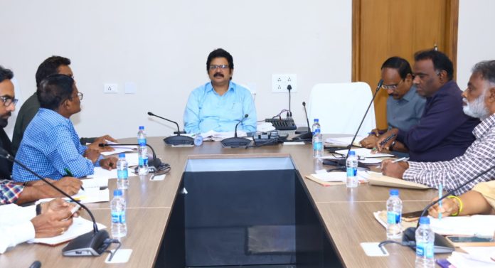 Collector holds review meeting on encroachment of ponds.