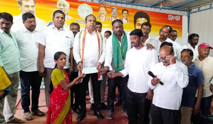 Distribution of Kalyana Lakshmi cheques..