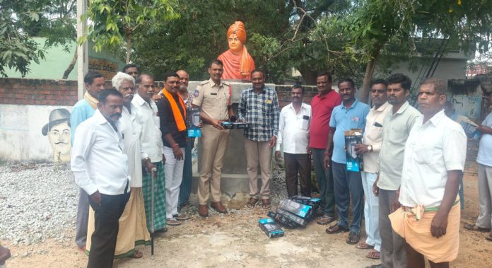 Distribution of street lights in Hajipur