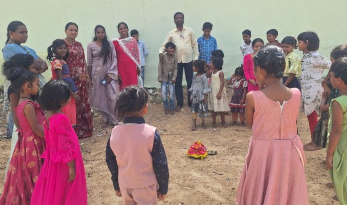 Early Bathukamma celebrations at Mettu Primary School