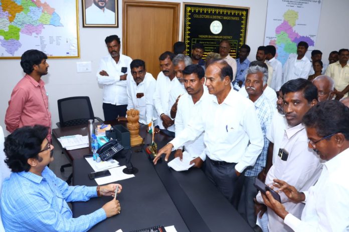 Grievance at the Collectorate..