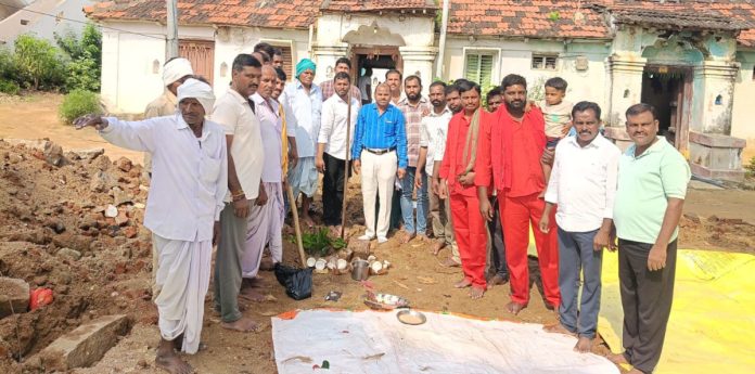 Groundbreaking ceremony for new GP Bhavan in Deekampally
