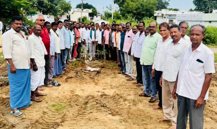 Groundbreaking ceremony for the construction of Sakhyata Sangh building