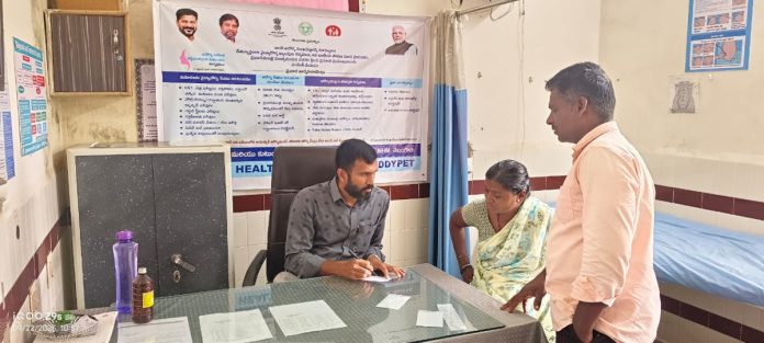 Health camp in Nagireddypet..