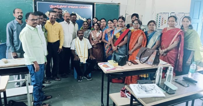 Honored at Telugu language teachers conference