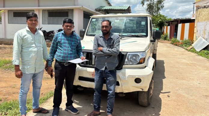 Illegal sand bolero vehicle seized..