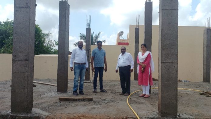 Inspection of construction works of new Gram Panchayat building