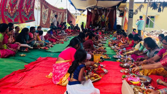 Kumkumkarchana at Gopalpet Durga Mata..