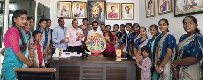 MLA Bojju launches Bathukamma song CD..