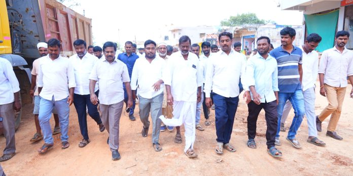MLA inspects road expansion works