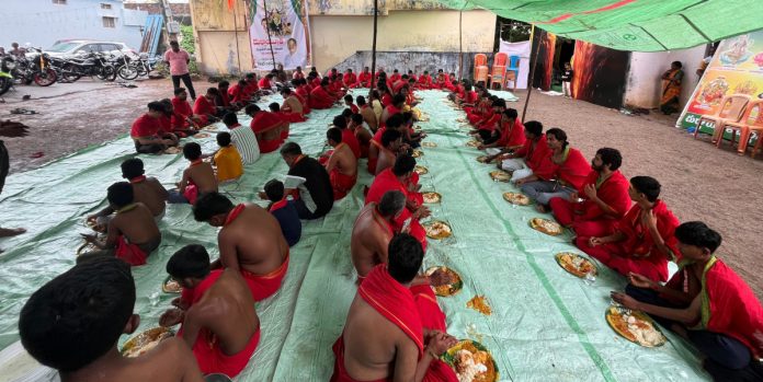 Maha Annadanam at Durga Bhavani Mandapam