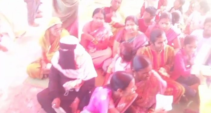Muslim woman demonstrates religious harmony during Durga Mata puja