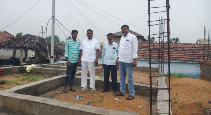 Nareddy Mohan Reddy inspected Indirammas houses