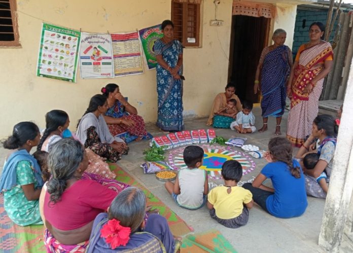 Nutrition month at Anganwadi centers..