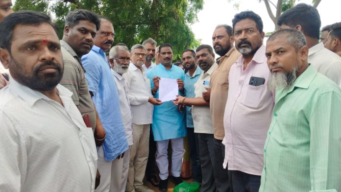 Protesters request to MLA