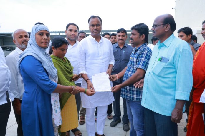 Request to MLA to resolve salary issues