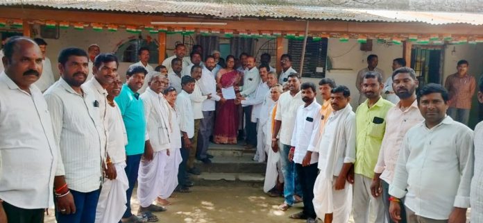 Request to the Tahsildar to provide compensation for crop damage.