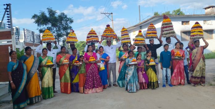 Saddula Bathukamma celebrations are celebrated in villages.