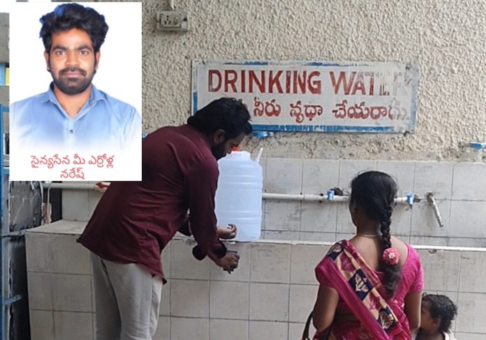 Sainya Sena NGO provides water facility at bus stand