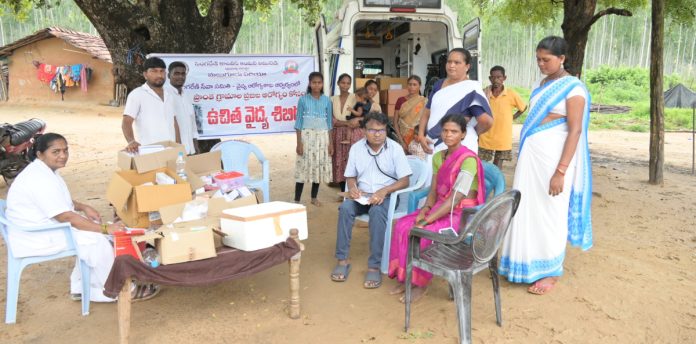 Singareni Free Medical Camp in Peddipalli Village