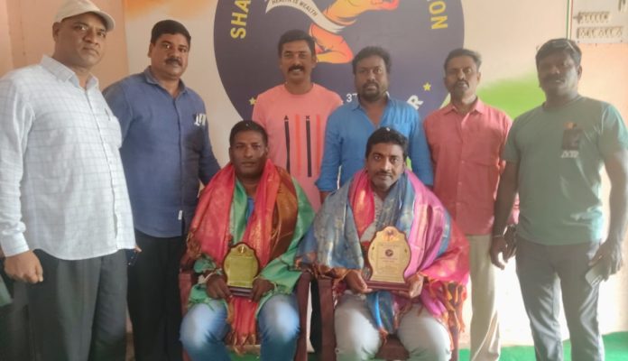 Sportspersons felicitated under the auspices of Shanti Sports