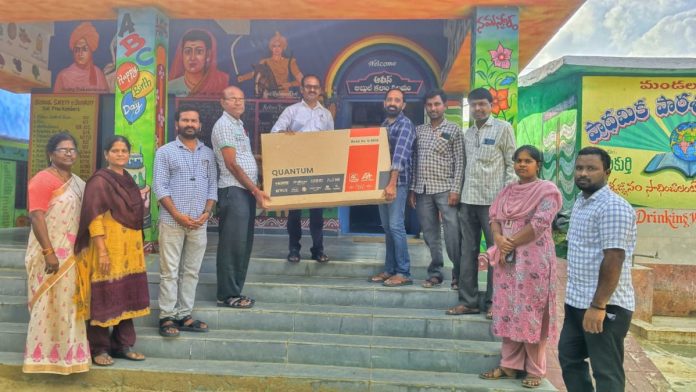 TV gift to Palakurthi Primary School