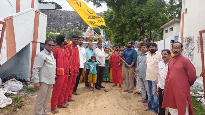 The procession of the goddess idol to be carried to Koluvudir begins