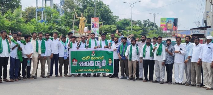 Tribal Lambadis march to peace rally