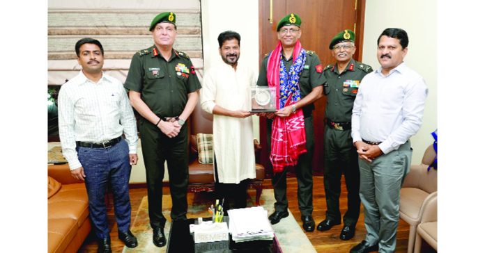 The Commanding-in-Chief paid a courtesy call on the CM.