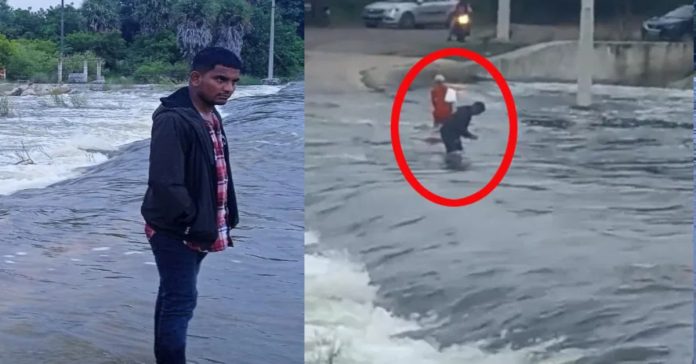 A young man disappeared before our eyes.