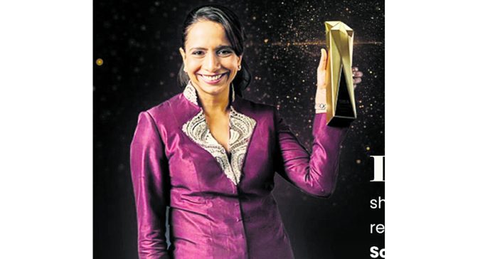 Sindhura Narayana receives SIBA award