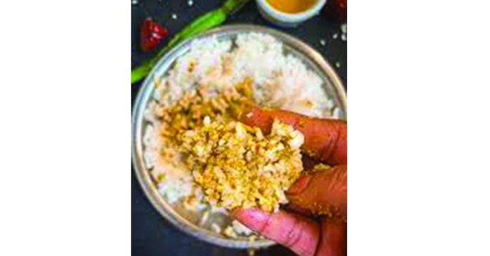 Delicious with hot rice