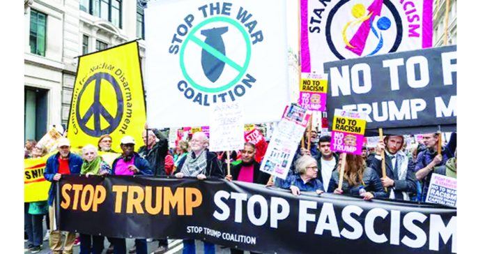 Protest against Trump