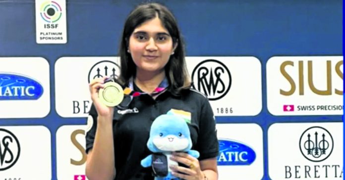 Isha Singh's golden goal