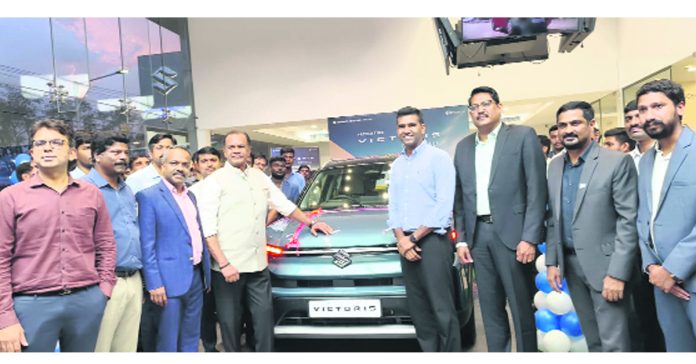 Maruti Victoris launched at Pawan Motors