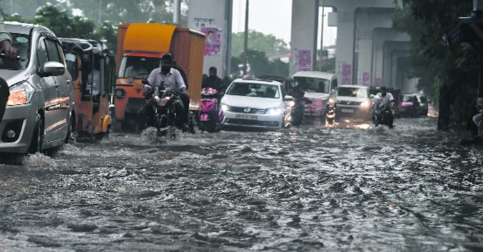 Heavy rain in the state