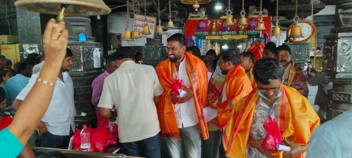 We will work for the development of the temple.