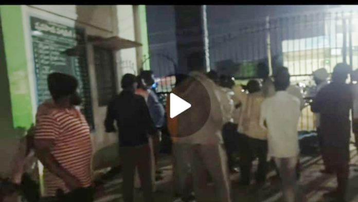 Women beat each other with sandals for urea