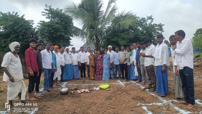 Work on Indirammas house begins..