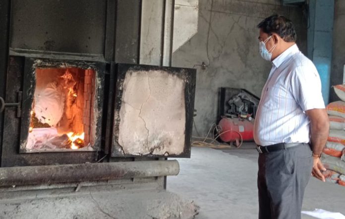 41 kg of marijuana burned